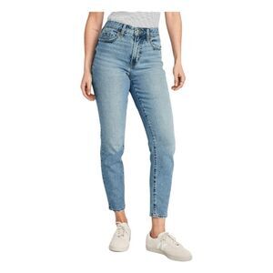 Old Navy OG Straight High Rise Jeans Lilo Blue Medium Wash Denim 12